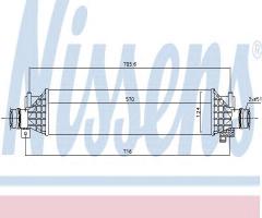 Nissens 96375 intercooler opel, chevrolet trax, opel mokka