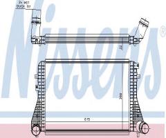 Nissens 96493 intercooler vw