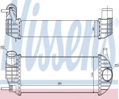 Nissens 96572 intercooler renault, mercedes-benz citan nadwozie pełne (415)