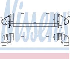 Nissens 96597 intercooler mercedes, mercedes-benz klasa c (w204)