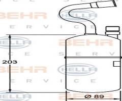 Hella 8ft351192021 osuszacz klimatyzacji volvo, volvo 850 (ls)