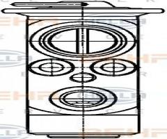 Hella 8uw351234151 zawór rozprężny bmw, bmw 7 (e65, e66, e67)