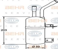 Hella 8ft351192061 osuszacz klimatyzacji ford, ford fiesta iv (ja_, jb_)