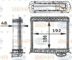 Hella 8fh351311751 nagrzewnica volvo, volvo 850 (ls)