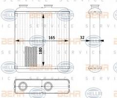 Hella 8fh351311231 nagrzewnica opel, opel meriva