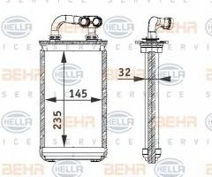 Hella 8fh351311291 nagrzewnica bmw, bmw 3 (e36) compact 