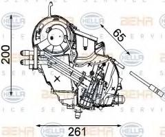 Hella 8fv351330161 parownik peugeot, peugeot 307 (3a/c)