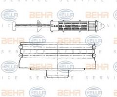 Hella 8ft351197381 osuszacz klimatyzacji ford seat vw, ford galaxy (wgr), seat alhambra (7v8, 7v9)