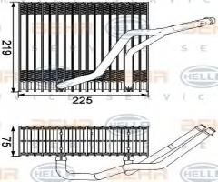 Hella 8fv351210541 parownik audi seat skoda vw, audi a3 (8l1), seat toledo ii (1m2)