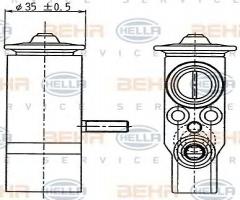 Hella 8uw351239021 zawór rozprężny mercedes, mercedes-benz klasa g (w461)