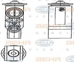 Hella 8uw351239071 zawór rozprężny peugeot, opel corsa c (f08, f68)