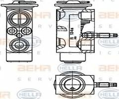 Hella 8uw351234201 zawór rozprężny bmw, bmw 5 (e60)