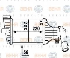 Hella 8ml376723181 intercooler opel, opel astra g hatchback (f48_, f08_)