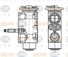 Hella 8uw351239271 zawór rozprężny bmw, bmw 3 (e46)