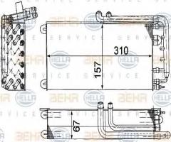 Hella 8fv351210791 parownik porsche, porsche 911 kabriolet (964)