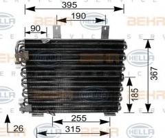 Hella 8fc351035621 chłodnica klimatyzacji bmw, bmw 3 (e30)