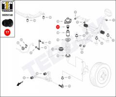 Tedgum 00050148 odbój amortyzatora audi, audi 80 (81, 85, b2)