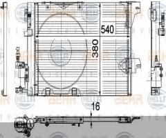 Hella 8fc351301241 chłodnica klimatyzacji opel, opel astra g hatchback (f48_, f08_)