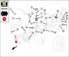 Tedgum 00051003 silentblok wahacza audi, audi a3 (8l1)