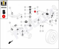 Tedgum 00053355 odbój amortyzatora audi, audi 100 (43, c2)