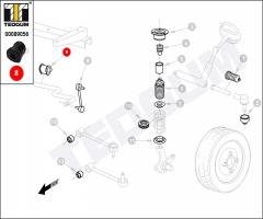 Tedgum 00089056 poduszka stabilizatora bmw, bmw 3 (e36)