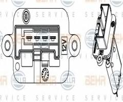 Hella 9ml351332221 regulator dmuchawy opel, opel meriva