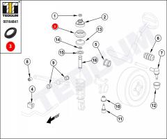 Tedgum 00164841 poduszka amortyzatora daewoo, daewoo matiz (klya)