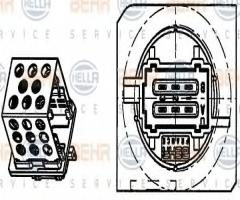 Hella 9ml351332261 regulator dmuchawy peugeot, peugeot 206 hatchback (2a/c)