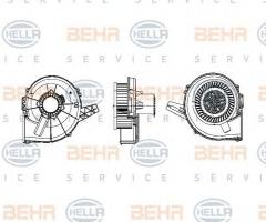 Hella 8ew009157111 dmuchawa vw, audi a2 (8z0), seat ibiza v (6j5, 6p5), skoda roomster (5j)