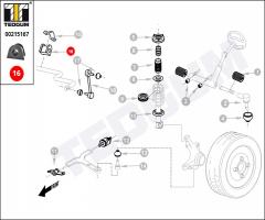 Tedgum 00215167 poduszka stabilizatora fiat, fiat marea (185)