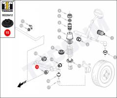 Tedgum 00220412 silentblok wahacza ford, ford granada (ggtl, ggfl)