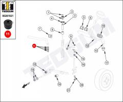 Tedgum 00261921 poduszka stabilizatora honda, honda accord iii aerodeck (ca)