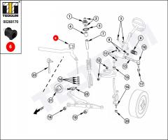 Tedgum 00268170 poduszka stabilizatora honda, honda civic vi coupe (ej, em1)