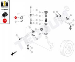 Tedgum 00283095 poduszka stabilizatora hyundai, hyundai accent ii (lc)