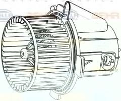 Hella 8ew009157541 dmuchawa citroen peugeot, citroËn c4 i (lc_), peugeot 307 (3a/c)