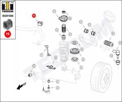 Tedgum 00391006 poduszka stabilizatora mazda, mazda 323 c v (ba)