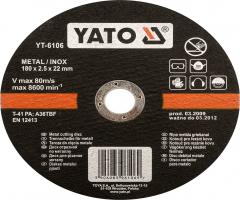 Yato yt-6101 tarcza do ciecia metalu i nier.115x1.2mm szt yato