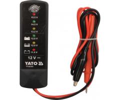 Yato yt-83101 tester akumulatorow i alternatorow 12v samochodowy miernik napiecia szt yato