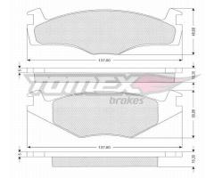 Tomex 1014 klocki h-ca p.vw golf ii cienkie, seat cordoba (6k1, 6k2), vw golf i (17)