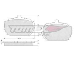 Tomex 1060 klocki h-ca p.transit -90, ford transit autobus (72e, 73e), mg mgb gt