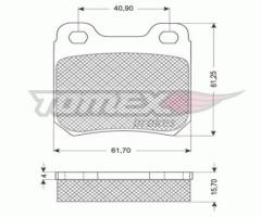 Tomex 1161 klocki h-ca t.o-omega a, opel senator b (29_)