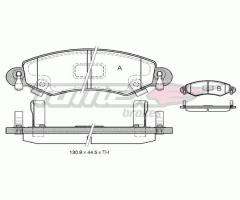 Tomex 1296 klocki hamulc. opel agila  00-, opel agila (a) (h00), suzuki wagon r+ (mm)