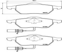 Vegga 33004 klocki hamulc. audi a6 (c5)  97-04 z czujnikami