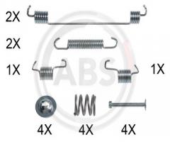 A.b.s. 0014q sprężynki do szczęk ham. fiat panda  03- (+abs), fiat panda (169)