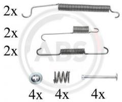 A.b.s. 0830q sprężynki do szczęk ham. renault, citroËn zx (n2), peugeot 206 hatchback (2a/c)