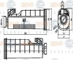 Hella 8ma376755091 zbiornik wyrównawczy bmw, bmw 3 (e36)