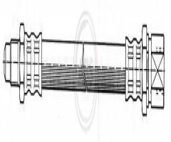 A.b.s. sl2454 przewód hamulcowy giętki lada niva  76- tył, fiat 124 spider, fso polonez i