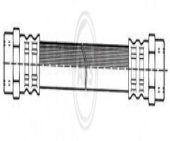 A.b.s. sl2846 przewód hamulcowy giętki vw t2  79-92 przód, vw transporter iii autobus
