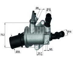 Behr ti 143 88 termostat alfa romeo fiat opel saab 1.9 cdti jtd, alfa romeo 159 (939), cadillac bls