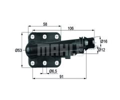 Behr to 5 82 termostat ukł. chłodzenia oleju bmw, bmw 7 (e65, e66, e67)